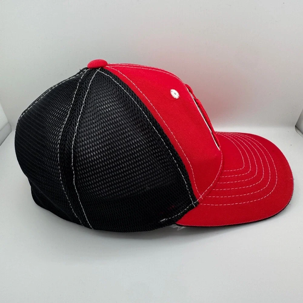 Old Time Hockey New Jersey Devils Hat Mens OSFM Red Black Good NHL Mesh Flexfit
